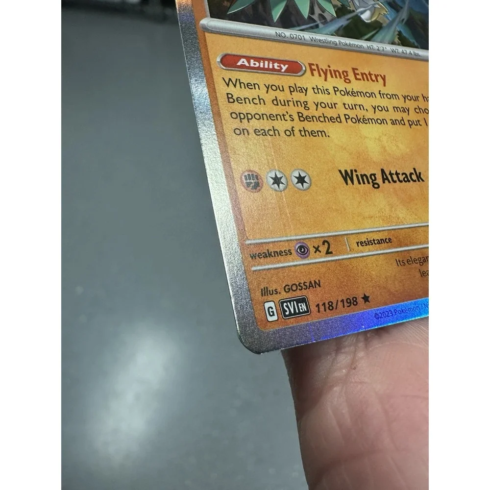Hawlucha 118/198 ROLLER MARK ERROR - Pokemon‎ Scaret & Violet - Rare Holo - NM